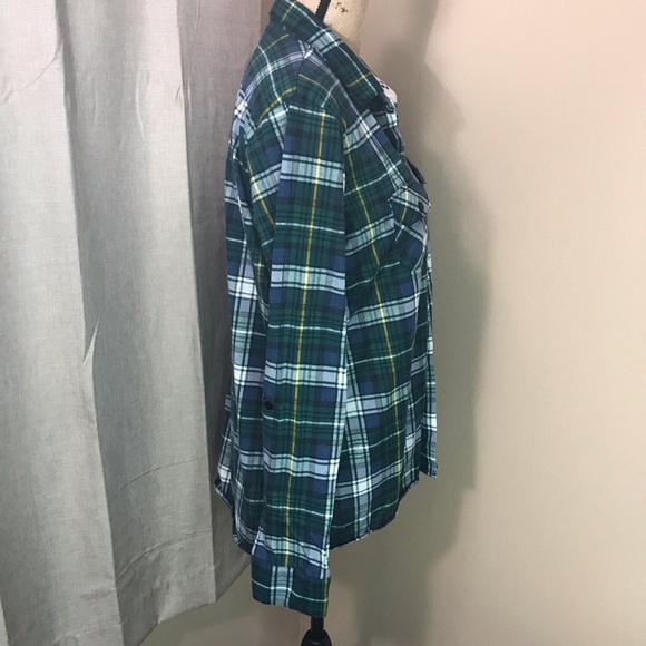 G Collection long sleeve flannel plaid Women’s L - Picture 8 of 12